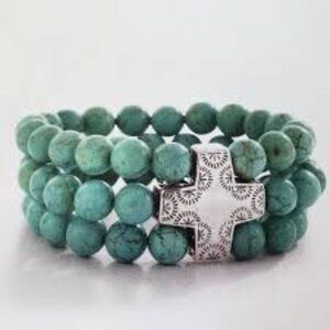 B3009 Retired Silpada DEVOTION Stretch Bracelet